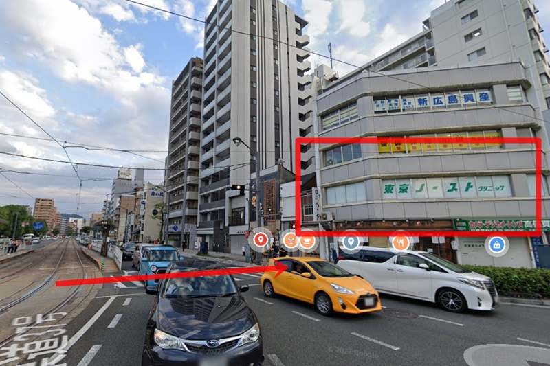 東京ノーストクリニック　広島　順路