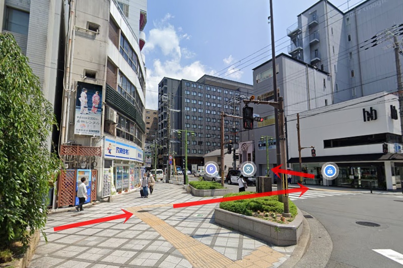 東京ノーストクリニック京都　京都駅　道順