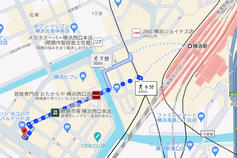 abcクリニック　横浜駅　順路