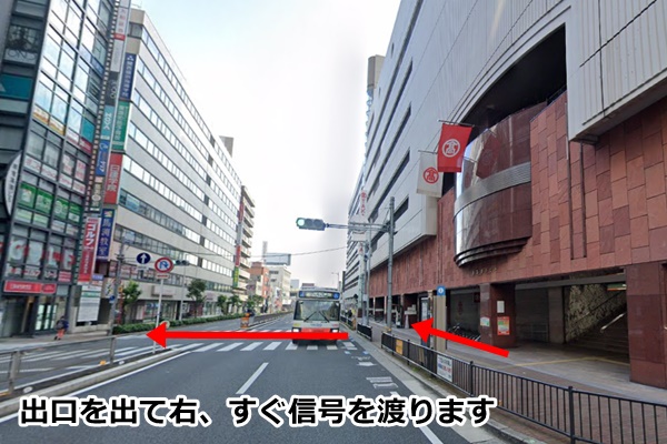 ピラティスK堺東店の順路