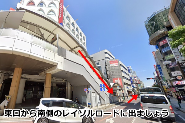 ピラティスＫ柏店の順路