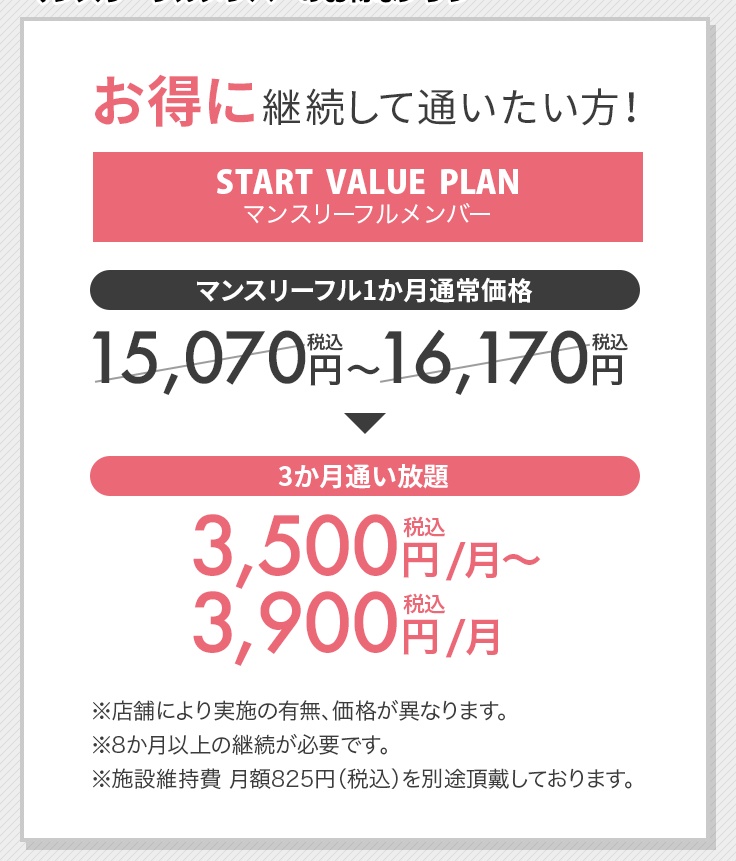 ピラティスK春日店の料金