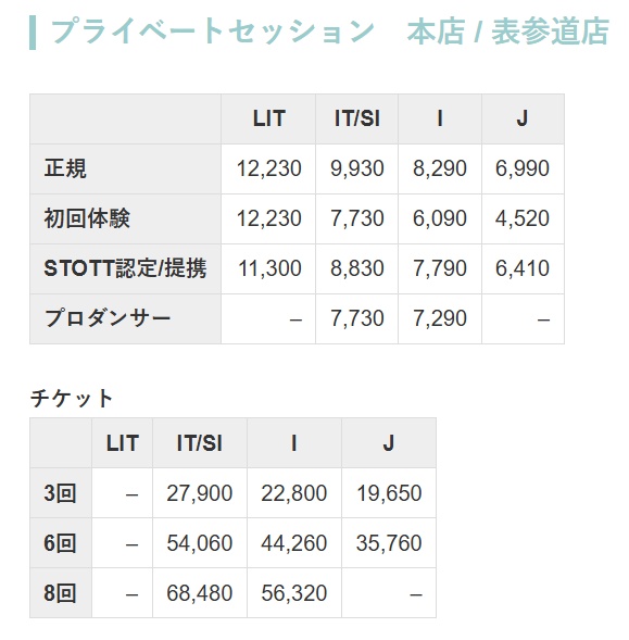Sky Pilates Tokyo 表参道店